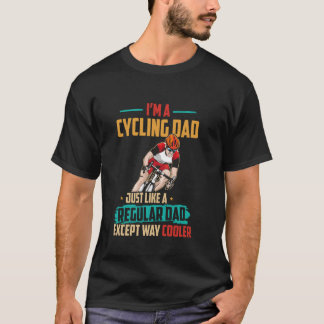 ヴィンテージレトロ私はサイクリングパパ通常パパ除く Tシャツ