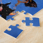 ヴィンテージレトロ秋スペルピンナップガール ジグソーパズル (側面)