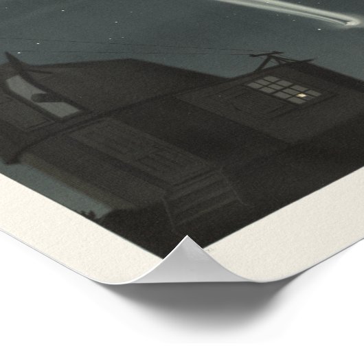 ヴィンテージレトロ素晴らし宇宙天文学 ポスター (角)