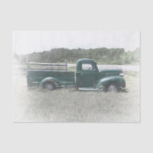 ヴィンテージレトロ素朴グリーンカントリーファームトラック