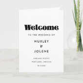 ヴィンテージレトロ結婚スクリプト折り畳みプログラム プログラム (正面)