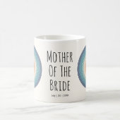 ヴィンテージレトロ結婚スタイルの母の花嫁 コーヒーマグカップ (中央)