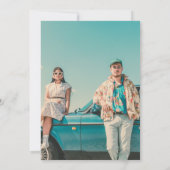 ヴィンテージレトロ結婚写真 セーブザデート (裏面)