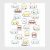 ヴィンテージレトロ自動車 シール (シート)