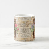 ヴィンテージレトロ薄紫バラ香水石鹸 コーヒーマグカップ (中央)