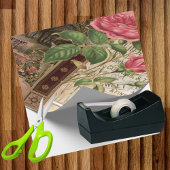 ヴィンテージレトロ薄紫バラ香水石鹸 ラッピングペーパー