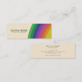 ヴィンテージレトロ虹 スキニー名刺 (正面/裏面)