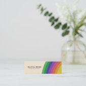 ヴィンテージレトロ虹 スキニー名刺 (スタンド正面)