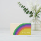 ヴィンテージレトロ虹 名刺 (スタンド正面)