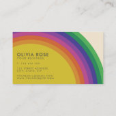 ヴィンテージレトロ虹 名刺 (裏面)