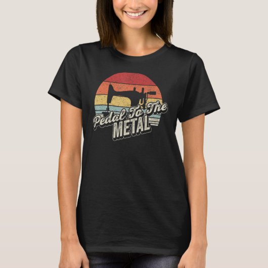 ヴィンテージレトロ裁縫機 Tシャツ (正面)
