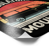 ヴィンテージレトロ規制当局の山アップおもしろいママ フォトプリント            (角)