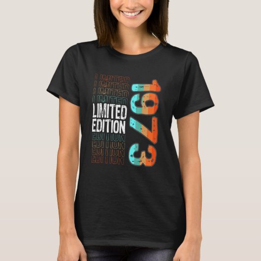 ヴィンテージレトロ誕生1973年 Tシャツ (正面)