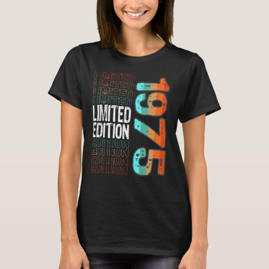 ヴィンテージレトロ誕生1975年 Tシャツ (正面)