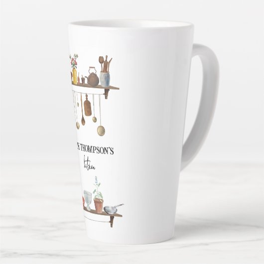 ヴィンテージレトロ調理器具 カフェラテマグ (右アングル)