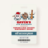 ヴィンテージレトロ野球スポーツバースデーパーティーの好意 バッジ (正面)