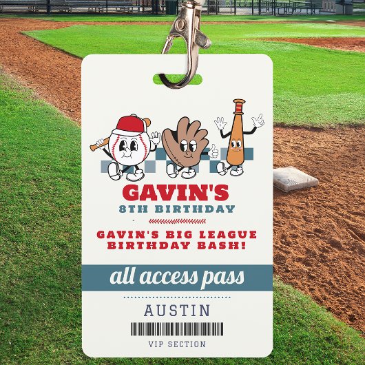 ヴィンテージレトロ野球スポーツバースデーパーティーの好意 バッジ