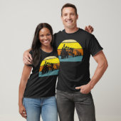 ヴィンテージレトロ鉄道機関車鉄道 Tシャツ (ユニセックス)