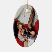 ヴィンテージレトロ電話ピンナップ セラミックオーナメント (右)