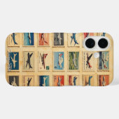 ヴィンテージレトロ飛行機スタンプ Case-Mate iPhoneケース (裏面 (横))