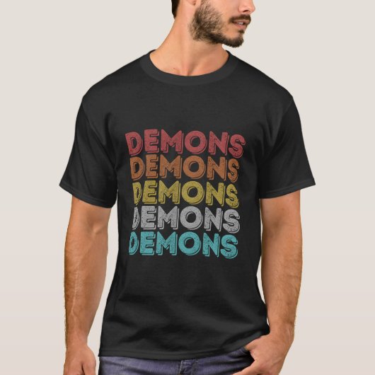 ヴィンテージレトロ鬼 Tシャツ (正面)