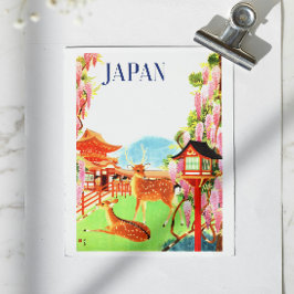 ヴィンテージレトロ1930s旅行ポスターディアジャパン・アジア ポストカード