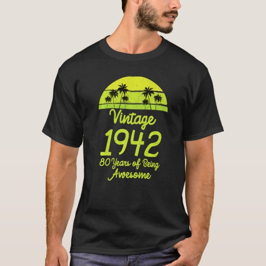 ヴィンテージレトロ1942 Tシャツリミテッドエディション80th B Tシャツ (正面)
