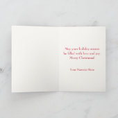 ヴィンテージレトロ1950年代クリスマスレディカスタムー シーズンカード (内部)