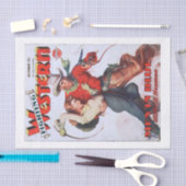 ヴィンテージレトロ1950sウェスタンガールボーイ 薄葉紙 (クラフト)