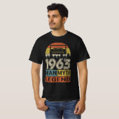 ヴィンテージレトロ1963誕生日ギフトマン神話の伝説 Tシャツ (正面フル)