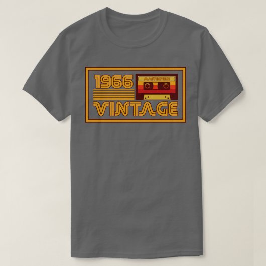 ヴィンテージレトロ1966最高傑作カセットテープ Tシャツ (デザイン正面)