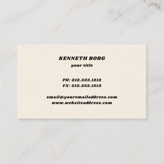 ヴィンテージレトロ1970年70年代のピンクアクア 名刺 (裏面)