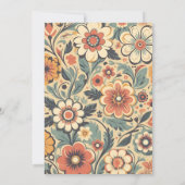 ヴィンテージレトロ1970結婚s 招待状 (裏面)