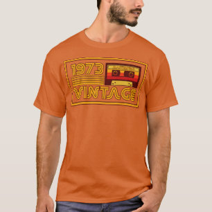 ヴィンテージレトロ1973最高傑作カセットテープ Tシャツ