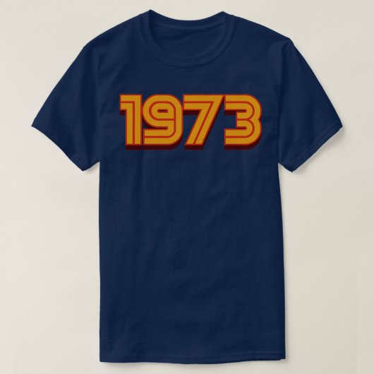 ヴィンテージレトロ1973 70sギフト tシャツ (デザイン正面)