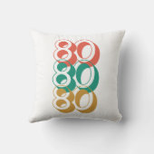 ヴィンテージレトロ1980赤グリーンイエロー クッション (裏面)