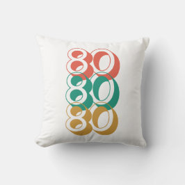 ヴィンテージレトロ1980赤グリーンイエロー クッション