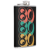 ヴィンテージレトロ1980赤グリーンイエロー フラスク (右)