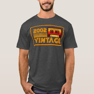 ヴィンテージレトロ2002最高傑作カセットテープ Tシャツ