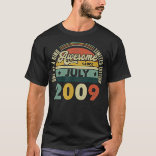 ヴィンテージレトロ2009年7月12誕生日ギフト12年 Tシャツ