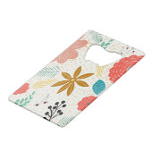 ヴィンテージレトロ50s花葉 クレジットカード栓抜き (裏面アングル)