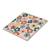 ヴィンテージレトロ60カラフルsフラワーパワー タイル (側面)