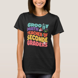 ヴィンテージレトロ60s 70s Groovy Math Seconの先生 Tシャツ