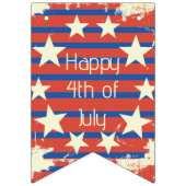 ヴィンテージレトロ7月4日 バンティングフラッグ (第1の旗)