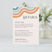 ヴィンテージレトロ70ズレインボー結婚ズ詳細 エンクロージャーカード (スタンド正面)