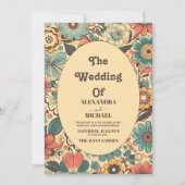 ヴィンテージレトロ70結婚s 招待状 (正面)