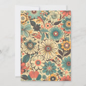 ヴィンテージレトロ70結婚s 招待状 (裏面)