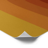 ヴィンテージレトロ70自然sジオメトリックレインボーモダン ポスター (角)