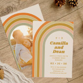 ヴィンテージレトロ70s Arch 結婚's 招待状