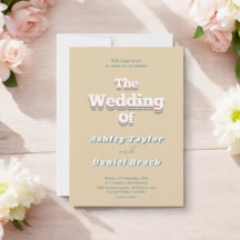 ヴィンテージレトロ70s Groovyスタイリッシュモダン結婚の